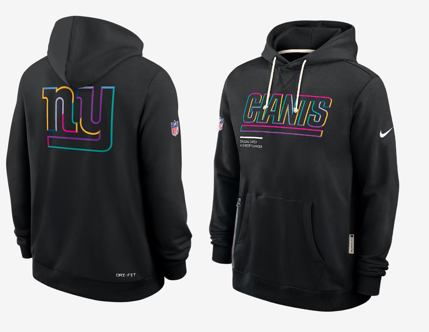 Men New York Giants black 2025 Nike NFL hoodie